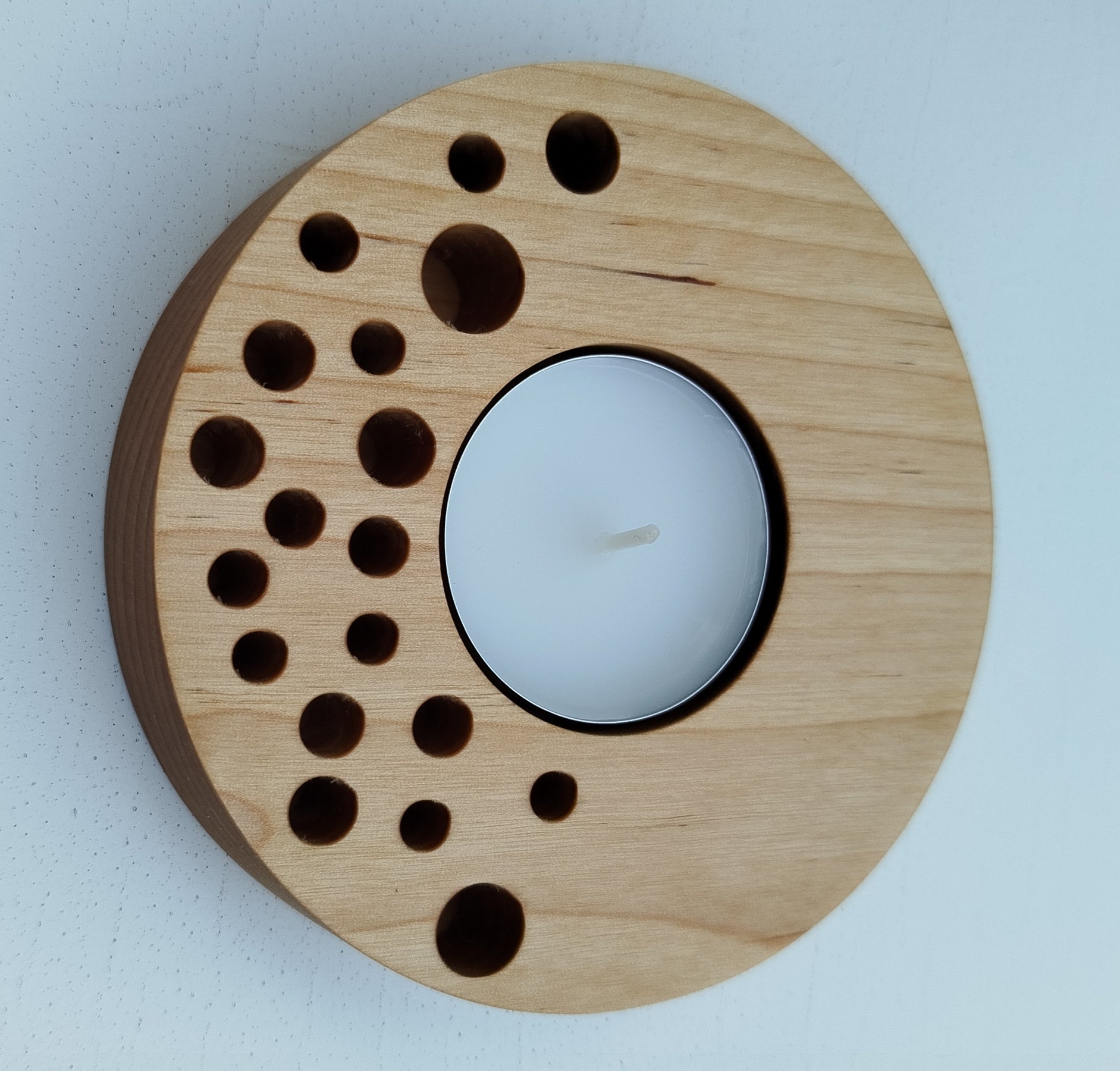 Telysholder med bobler