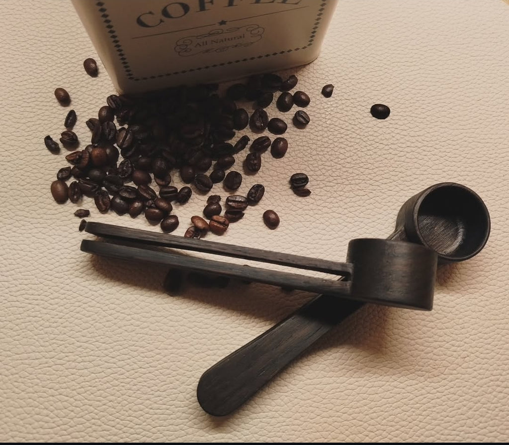 Kaffeklips skje 2 i 1 (liten)