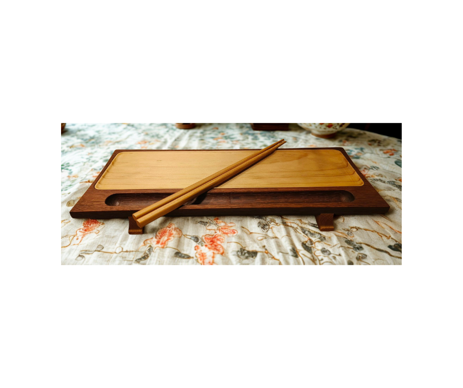 Ekslusivt todelt sushibrett