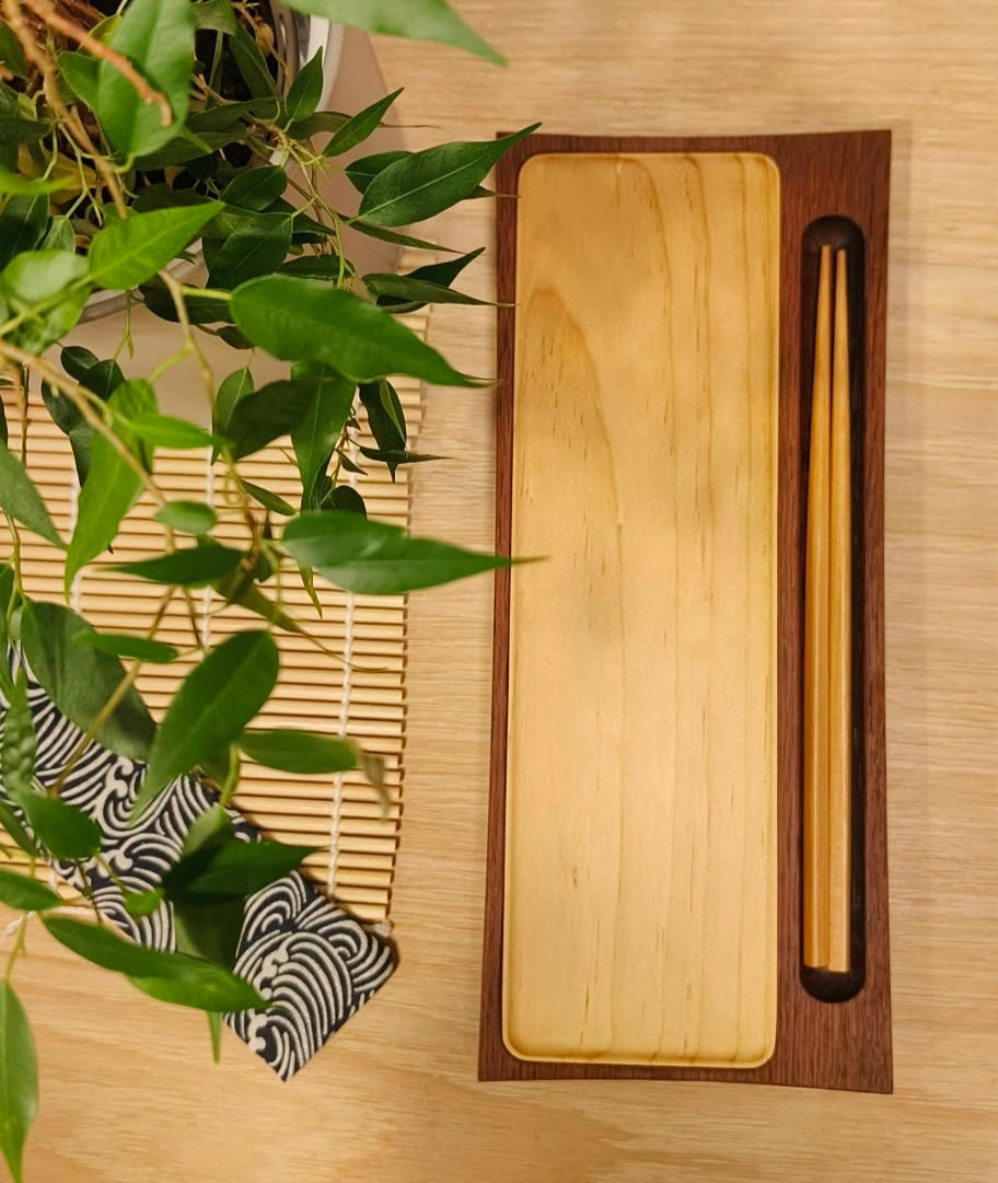 Ekslusivt todelt sushibrett