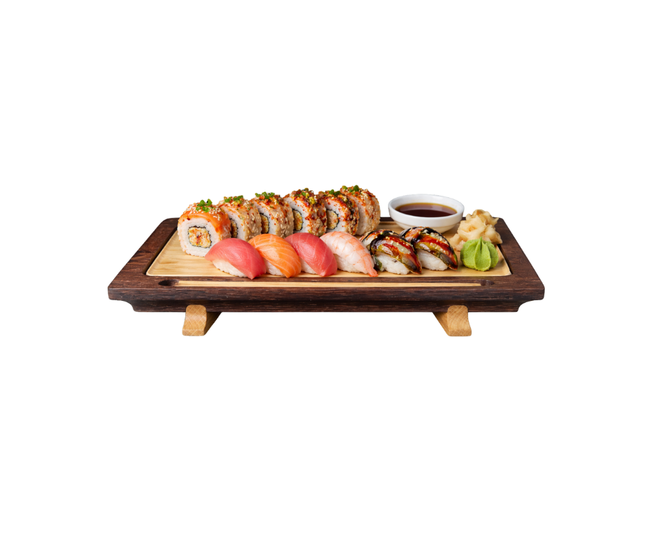 Ekslusivt todelt sushibrett